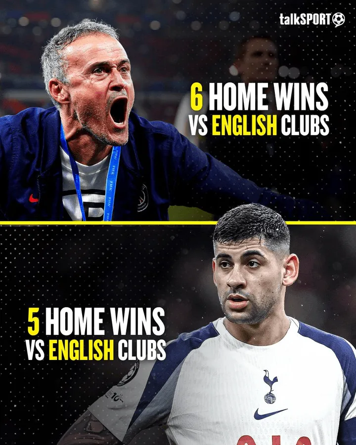 世界杯手机观看-自2025年1月1日以来，巴黎在主场击败英格兰球队比热刺还多